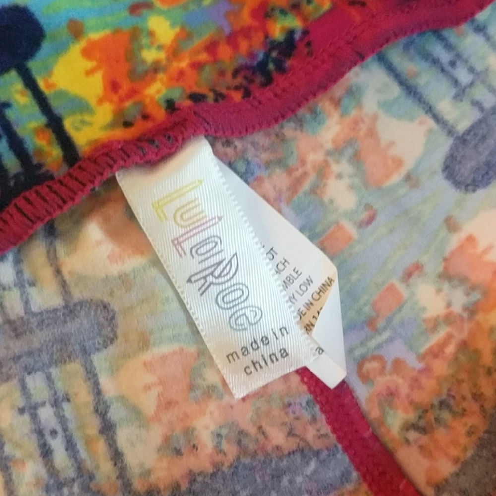 LuLaRoe Multicolor pattern leggings - Picture 3 of 3